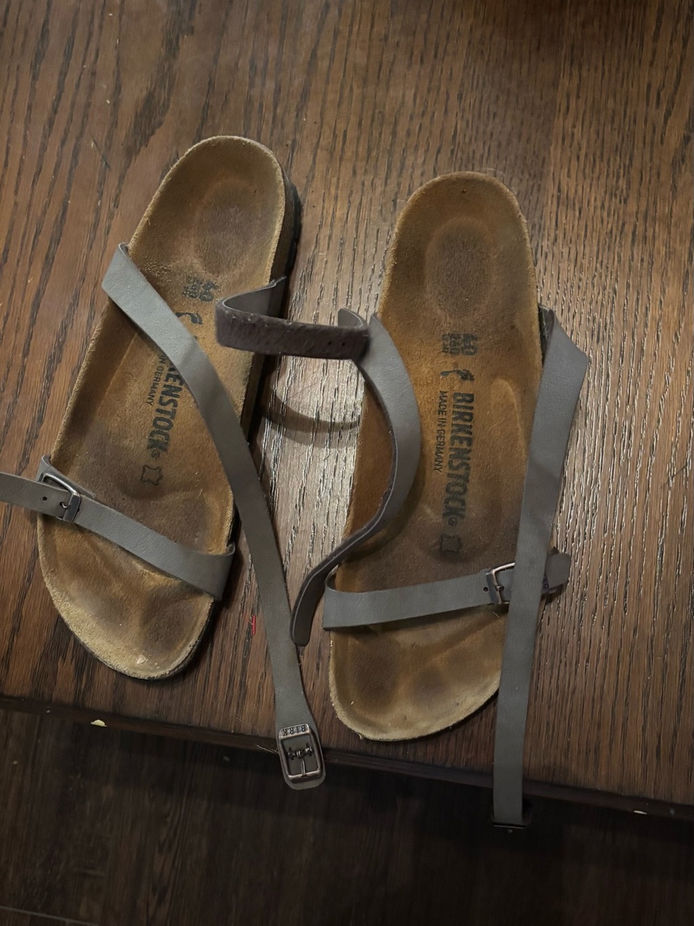 Birkenstock Yara Brown Leather Ankle Strap Sandals Women’s EU 40 US 9-9.5
